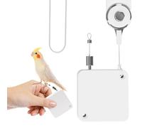 Câblage d'oiseaux - plomb volant de perruche extensible, laisse 2 m d'autorétration | Entraîneur de vol à anneau de pied souple, équipement de voyage compact pour Bud