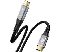 CABLAPTOP 80Gbps Thunderbolt 5 Câble Type-C, 240W avec jusqu'à120 Gbps, Prise en Charge Vidéo Simple 16K Double 8K/6K@60Hz pour Périphériques USB 4.0, USB-C, Display, Laptop, Dock Smartphone, 1m