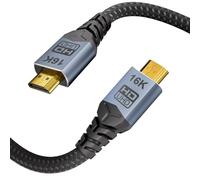 CABLAPTOP cable hdmi 1m,Câble HDMI 2.2 16K 8K, Ultra Haute Vitesse 96Gbps Câbles HDMI Ethernet CEC 4K 480Hz 240Hz 144Hz 120Hz 8K ARC eARC HDCP 2.3 HDR10+ PC Laptop TV Moniteur Projecteur