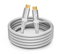 CABLAPTOP cable usb c vers usb c 3m 20Gbps USB C3.2 Gen2 Data Cable, 240W Fast Charging Cable, 5K60Hz 4K144Hz USBC Video Cable,Compatible avec iPhone 16,MacBook Pro,Hubs,SSDs,Monitors White usb c 3m