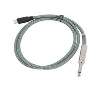 Câble 1/4 vers USB C, Câble 6,35 Mm vers USB C, Adaptateur de Câble Audio pour Instruments de Musique, Amplificateur, Haut-parleurs, Casque, Compatible (2 m / 6,6 pieds)