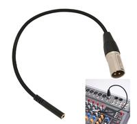 Câble 1/8 Pouces Vers Xlr Femelle Vers Mâle, Mini Jack Stéréo Silencieux, Faible Perte, Câble De Microphone De 3.5mm, Cordon Adaptateur Xlr 11,8 Pouces, xlr jack, adaptateur xlr jack, xlr jack 3.5