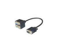 Cable 1 vga /m vers 2 vga /f - 30CM