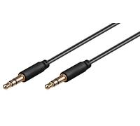 Cable 1m pour Oppo Find X3 Pro Voiture Musique Audio Double Jack Male 3.5 mm Noir