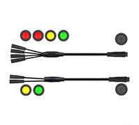 Câble 1T2 pour VTT électrique avec conversion d'affichage 8 broches vers 5 broches et connexion de poignée d'accélérateur à 3 broches prenant en charge les contrôleurs Quantum et l'interface moteur