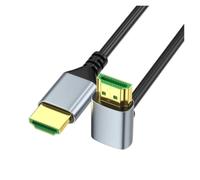 Câble 2.1 Compatible HDMI à 90 degrés, Haute Vitesse 48Gbps HDR 60Hz UHD, câble vidéo Ultra Haute définition for PC Portable HDTV(Straight Head,1m)