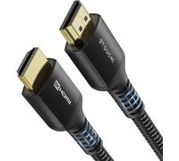 Câble 2.5M, 8K Ultra Hd 48Gbps Haute Vitesse 8K60 4K120 144Hz Rtx 3080 Earc Hdr10 4:4:4 Hdcp 2.2&2.3 Dolby Hdmi 2.1 Compatible Avec Fire Tv/Roku Tv/Ps5/Xbox Series X/Lg,Noir,1 Paqu[HDM920562]