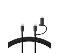 Belkin Câble USB BoostCharge Pro 2-in-1 USB-C vers Lightning 1,5 m 480 Mbps 60 W Noir
