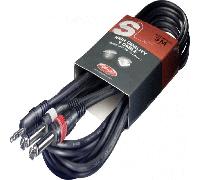 Câble 2 Jack 6,35 Mâle MONO vers 1 Jack 3,5 Mâle STEREO Long 3 Métres