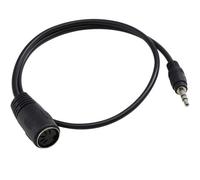 Eko Algam QUIK LOK - SX-164 TRS-MIDI 0,20 Type B Câble Adaptateur Mini Jack TRS 35 vers MIDI DIN 5 pôles femelle, Longueur 20 cm, Couleur Noir