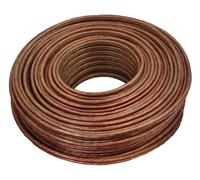 Câble 25 M 2x 0,5 MM ² Transparent - Câble D'Enceinte Voiture Hifi