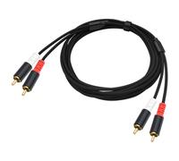 Câble 2RCA vers 2RCA plaqué or, câble audio stéréo 2RCA-760cm