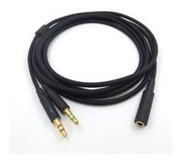 Accessoires audio GENERIQUE Câble 3,5 mm audio pour casque Kingston HyperX Cloud II Noir