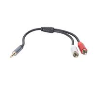 Câble 3,5 Mm vers 2 AV pour Systèmes Stéréo Domestiques, Câble Répartiteur Auxiliaire en Y Clear Sound, Connexion Facile pour Lecteurs MP3, 1 Cordon 3,5 Mm