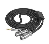 Câble 3,5 mm vers double 3 broches mâle femelle 3,5 mm 1 à 2 amplificateurs, consoles de mixage, microphones, cordon d'interconnexion