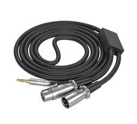 Câble 3,5 mm vers double 3 broches mâle femelle 3,5 mm 1 à 2 amplificateurs, consoles de mixage, microphones, cordon d'interconnexion