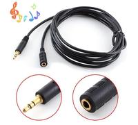 Câble 3.5mm Jack Mâle à Femelle Audio Stéréo Headset Extension Rallonge Câble 5M