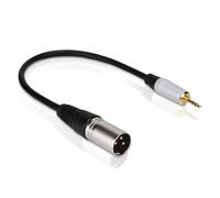 Câble 3,5mm vers XLR, Mâle à Mâle (Câble XLR vers 3,5mm) Adaptateur Mini Jack Stéréo vers XLR Mâle Cordon de Microphone 0,3 m/11,81 po XLR vers 3,5 mm (1/8 po) Câble de Microphone Stéréo