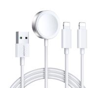 Câble 3 en 1 USB-A avec chargeur à induction + 2 câbles Lightning pour iPhone, 1