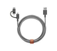 Câble 3 en 1 : USB vers Lightning ou USB-C -2M