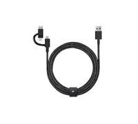 Câble 3 en 1 : USB vers Lightning ou USB - COSMOS - 2M