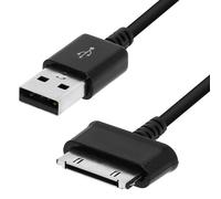 Câble 30 Broches Samsung vers USB-A pour Galaxy Tab 1 / 2 / 3 / Note 10.1 Noir