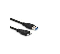 Câble 370227 USB 3.0 micro B mâle vers USB-A mâle 3 m - noir