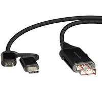 Câble 4-en-1 USB-C / Micro-USB Charge pour Lenovo Samsung Huawei Wacom
