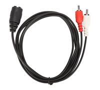 Câble 5 Broches DIN Femelle vers 2 Mâle, Connecteur de Décharge de Traction moulé en Spirale OFC, Câble Adaptateur pour Lecteur CD Magnétoscope DVD