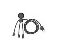 Câble 5 en 1 Mr BIO USB C/micro USB, USB C, Lightning 1m Noir