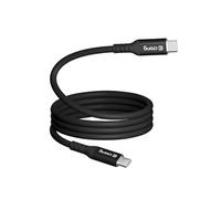 Câble 5A USB-C vers USB-C 100W Soft Link 200cm en Silicone Noir