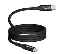 Câble 5A USB-C vers USB-C 100W Soft Link 200cm en Silicone Noir