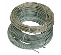 Câble 7x7 inox gainé PVC blanc 25m 3/4mm BRICOZOR