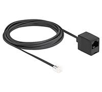 Câble 88094 : téléphone connecteur RJ11, prise RJ45 3 mètres noir 28AWG...
