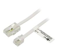 Câble 93059 : téléphone connecteur RJ11, connecteur RJ45 10m blanc GOOBAY