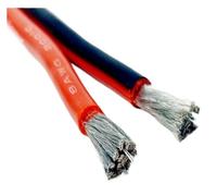 Câble à 2 Broches, Double Fil en Silicone, Noir et Rouge, Fils électriques isolants très Doux, 22awg, 20awg, 18awg, 16awg, 14awg, 12awg, 10awg, 8awg(2Pin-Silicone 10m,16 AWG)