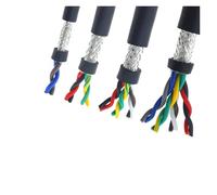 Câble à âme en cuivre pur blindé, Câble de communication RVVPS 485, paire torsadée blindée en cuivre pur, calibre 15/17/18 AWG, 2 à 12 conducteurs, longueur 1 m(10 Cores 1m,15 AWG 1.5MM)