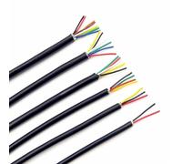 Câble à âme en cuivre pur blindé, Fil de câble haut-parleur blindé UL2464, 2 à 8 cœurs, 10 mètres, 300V, 80 degrés c, PVC OFC(2cores,2meter)