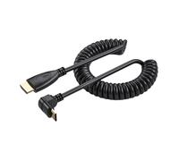 Câble à bobines à ressort Mini HDMI mâle vers HDMI mâle,-en haut