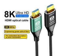 Câble À Fiber Optique Hdmi 8K, Compatible Hdmi 2.1, 8K/60Hz, 4K/120Hz, 48Gbps, Hdr Earc, Pour Hdtv, Lg, Samsung, Sony, Ps5, Rtx4080/4090.10M.