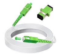 Câble à fibre optique 15M pour APC SC vers SC optique optique monomode 1 conducteur G657A1 Câble de rallonge intérieur Câble de raccordement
