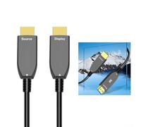 Câble à fibre optique 8K 60 Hz Connecteurs plaqués or 2.1 Convient pour les installations murales Classé CL3 pour la conformité au code du bâtiment et une utilisation sûre