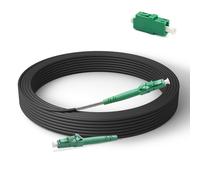 Câble à fibre optique blindé 10m LC/APC vers LC/APC,câble en fibre optique monomode extérieur 9/125 um,avec adaptateur de fibre monomode LC APC Simplex
