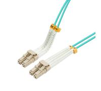 Câble à fibre optique duplex Lanview LC-LC multimode 0,5 m OM3 LSZH ajustable, L
