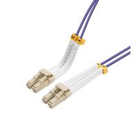 Câble à fibre optique duplex LC-LC Lanview OM4 LSZH 0,5 m multimode, LVO2318005-