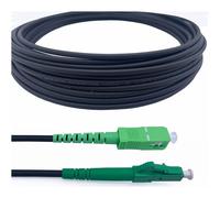 Câble à Fibre Optique en Acier Blinde LC/APC à SC/APC Simplex Monomode LSZH (Ref:3550) - 100M