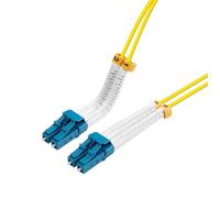 Câble à fibre optique flexible Lanview LC-LC monomode duplex 3 m OS2 LSZH, LVO23