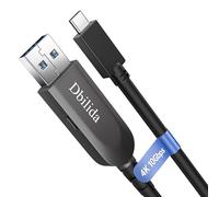Câble à fibre optique USB C 4K 60 Hz, 30 m, 10 Gbit/s, USB 3.2 Gen 2, câble de données USB A vers USB C pour webcams, VR, systèmes de conférence, Logitech, Azure, ClickShare, Intel RealSense (pas de