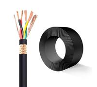 Câble À Paire Torsadée Blindé 0,2 Mm² - 2,5 Mm², Fil De Cuivre Flexible 2C/4C Avec Isolation PVC, for Automatisation Industrielle, Audio, Systèmes De Maison Intelligente(100ft,1.50mm²-2C)