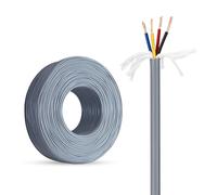 Câble À Paires Torsadées Haute Flexibilité TRVVPS 4 Conducteurs, Conducteurs En Cuivre Sans Oxygène, Blindage En Feuille D'aluminium Et Étain-cuivre, Renforcé En Nylon(100ft,2.50mm²-4C)